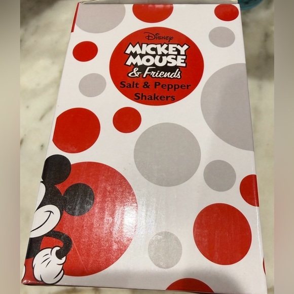 Disney Mickey and Minnie Ceramic Salt & Pepper Shakers - Red, Black, Yellow - Picture 5 of 7